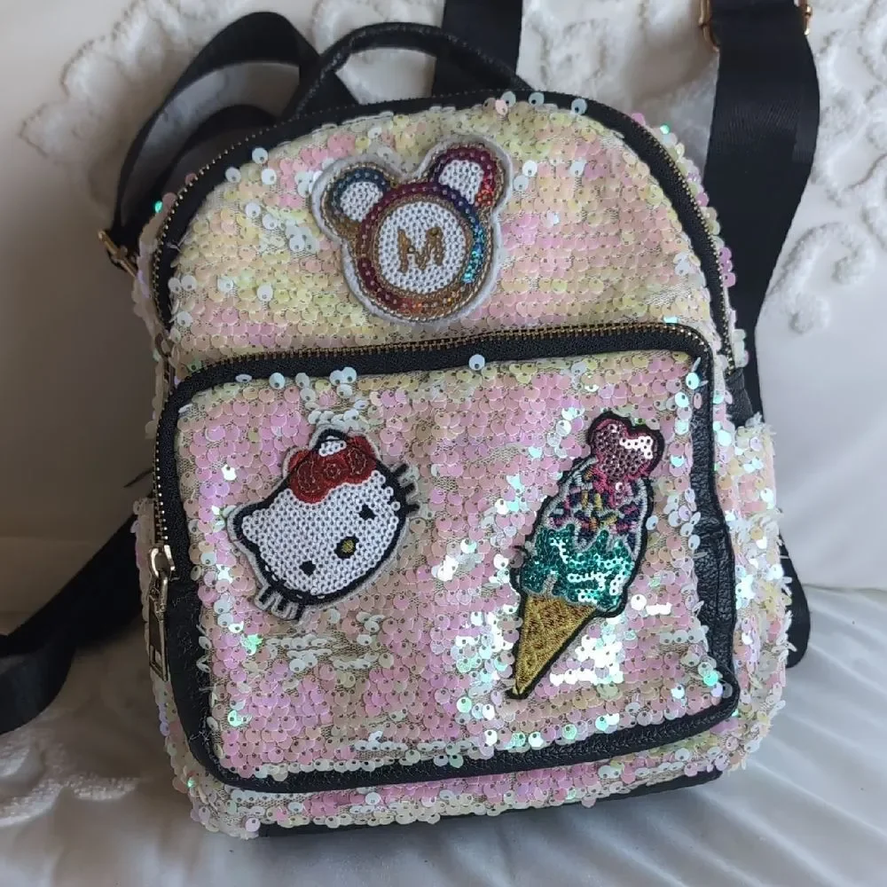 Hello Kitty Small Pink Sequin Backpack 🩷